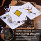 Cyberpunk Gold Playing Cards, Cardistry Decks, White Deck of Playing Cards for Kids & Adults, Cool Playing Cards with Card Game e-Book, Unique Playing