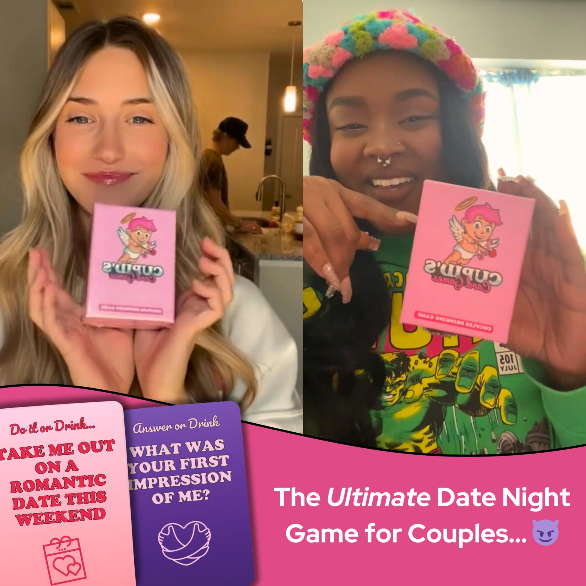 Cupid's Card Games - Couples Drinking Game for Adult Only Date Nights - Bedroom Game for Couples for Boyfriend & Girlfriend - Valentine’s Day Gift