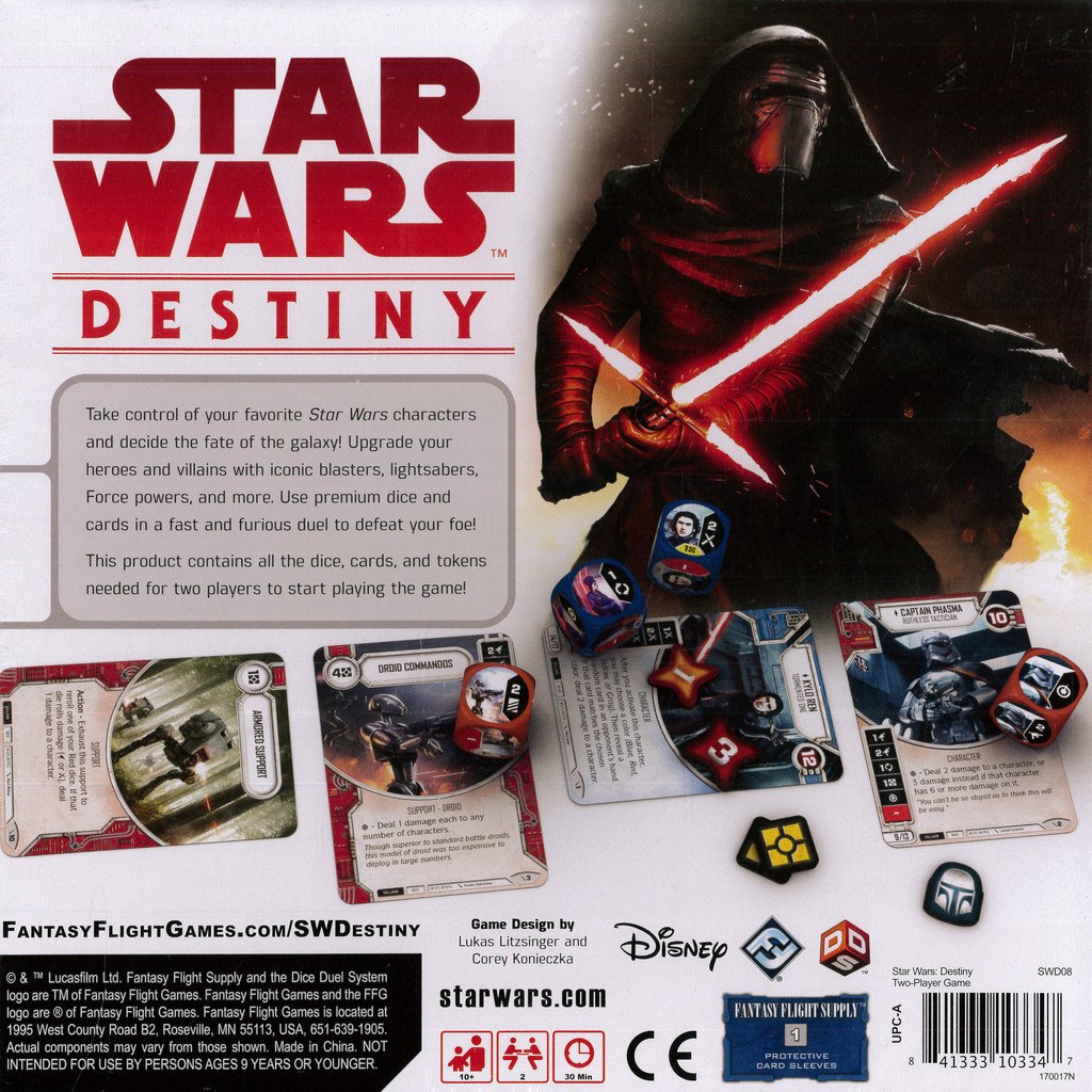 Star Wars Destiny Two Player Game - Collectible Dice and Card Game, Strategy Game for Kids & Adults, Ages 10+, 2 Players, 30 Minute Playtime, Made by