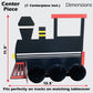 Railroad-Train Party Decorations! Choo Choo Set Includes 1 Lg. Train Centerpiece, 1 Railroad Crossing Foil Balloon, 24 Fun Party Picks & 24 Loot Bags