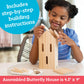 MindWare Make Your Own Butterfly House Kit - Butterfly Craft Kit for Kids Age 5 and Up