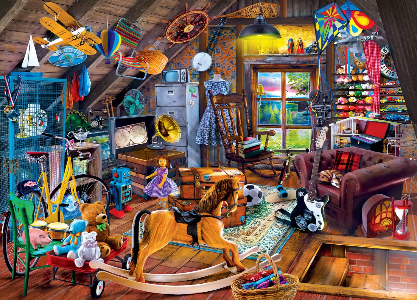 MasterPieces 1000 Piece Seek & Find Jigsaw Puzzle for Adults, Family, Or Youth - Precious Mess - 19.25"x26.75"