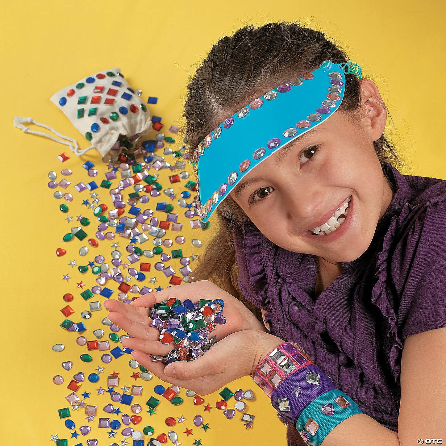 Fun Express Neon Foam Visors For Kids - Set of 12, Each With Coil Bands - Apparel And Crafts