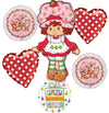 Birthday Party Supplies Strawberry Girl Shortcake Jumbo Shape Balloons