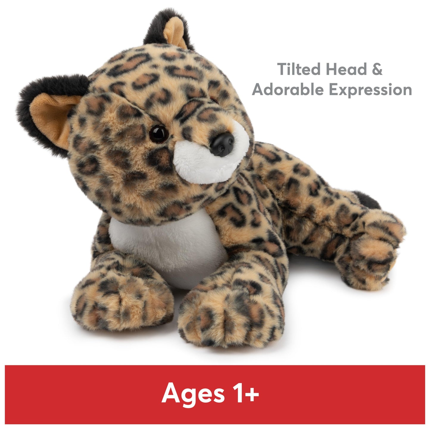 GUND Banks 12-Inch Leopard Stuffed Animal Sensory Toy, Ages 0+