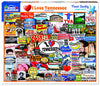 White Mountain 1000 Piece Jigsaw Puzzle Volunteer State, I Love Tennessee