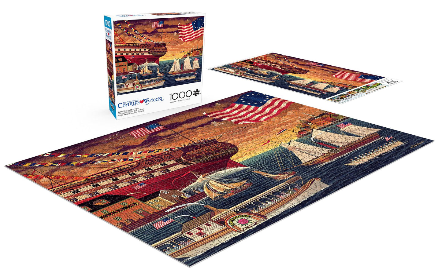 Buffalo Games - Charles Wysocki Patriotic - 1000 Piece Puzzle for Adults