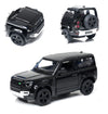 KiNSMART - Land Rover Defender 90 1:36 Scale 5" Die Cast Metal Model Toy SUV (Jet Black)