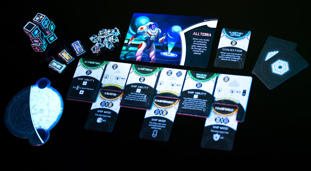 Grey Fox Games Last Light Board Game | Explore Space, Fight Your Friends, Control an Alien Race | Ages 14+ | 2-4 Players | 60 Minutes