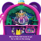 Polly Pocket Playset with 2 Micro Dolls & Food Accessories, Bubble Tea Panda Compact Animal Toy