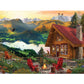 Bits and Pieces 3 Jigsaw Puzzle Set - 300 Piece Puzzles for Adults - Ocean Lake River Set - 16" x 20" Jigsaw Puzzles - Small Town Americana Nature