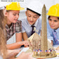 Puzzled 3D Puzzle Washington Monument Wood Craft Construction Model Kit, Educational DIY Wooden Toy Assemble Model Unfinished Crafting Hobby Puzzle