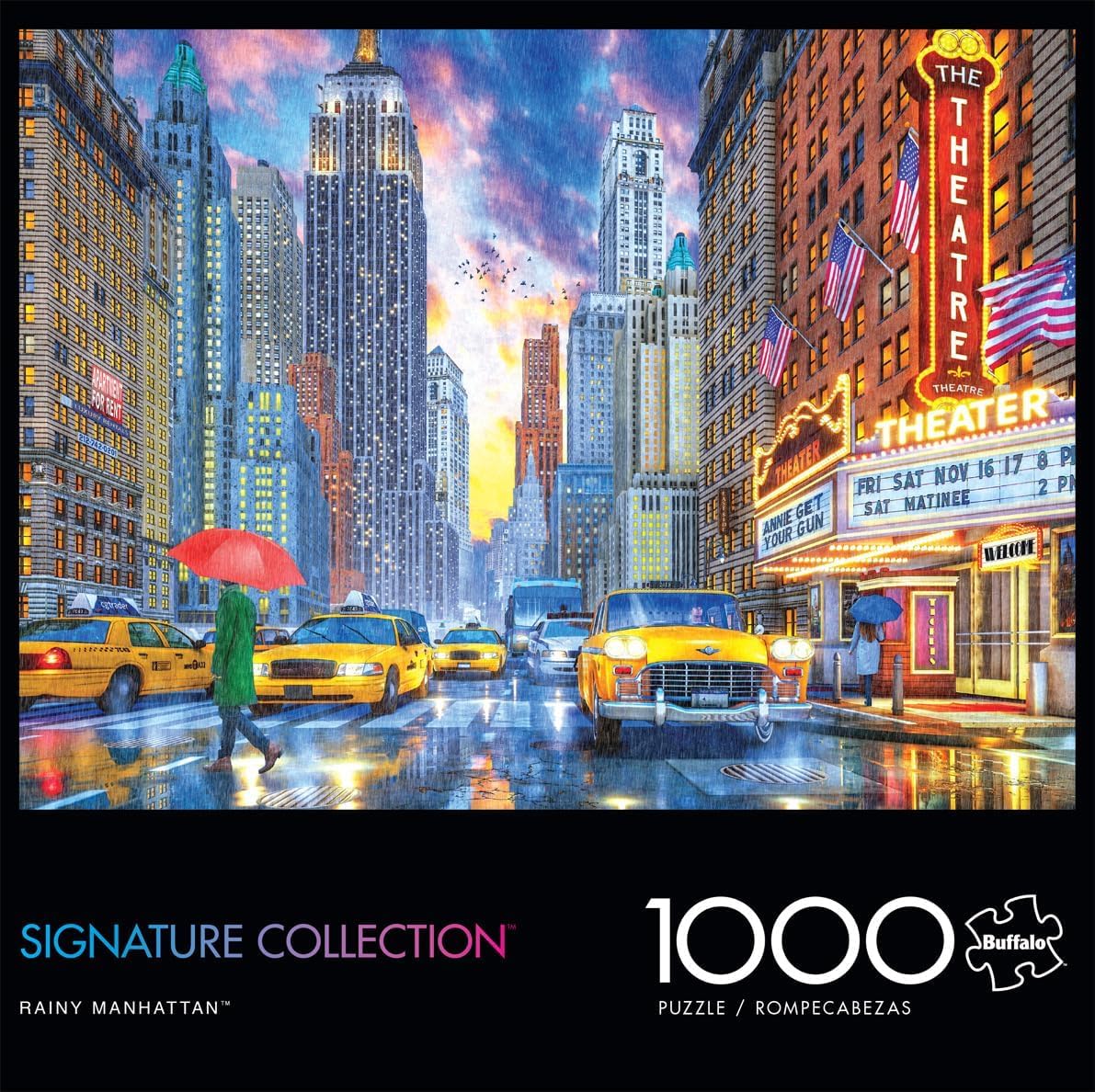 Buffalo Games - Dominic Davidson - Rainy Manhattan - 1000 Piece Puzzle