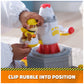 Rubble & Crew, Launch & Spin Spaceship Playset with Rubble Toy Figure in Construction Uniform, Kids Toys for Boys & Girls Ages 3 and up