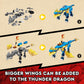 LEGO NINJAGO Jay’s Thunder Dragon EVO 71760 - Toy Figure and Viper Snake Set with Minifigures, Collectible Speed Mission Banner, Ninja Battle
