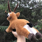 TAMMYFLYFLY Soft Antelope Plush Toy, Stuffed Animal Doll,Cute Antelope Plush Doll,30cm (A-Lying)