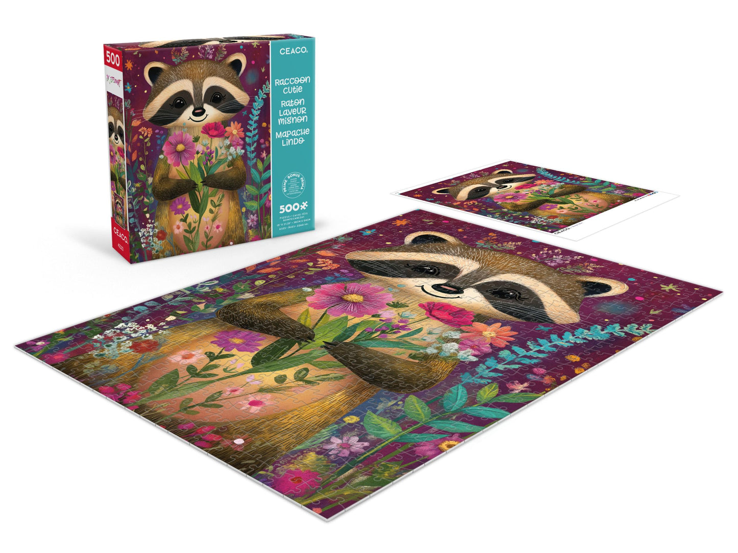 Ceaco - Raccoon Cutie - 500 Piece Jigsaw Puzzle for Adults