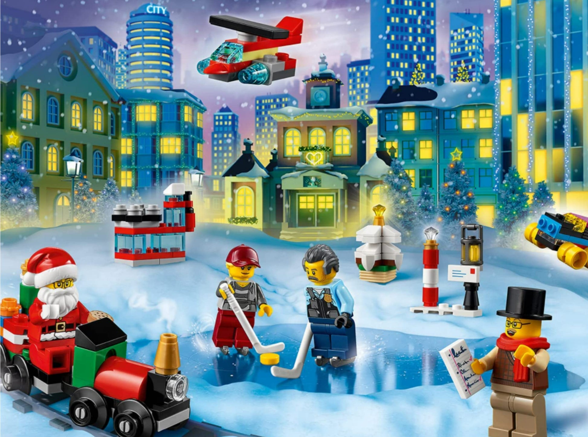 LEGO City Advent Calendar 60303 Building Kit; Includes City Play Mat; Best Christmas Toys for Kids; New 2021 (349 Pieces)