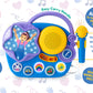eKids Ms Rachel Karaoke Microphone with Boombox for Fans of Toddler Toys, Kids Karaoke Machine with Built in Music, Great Gifts for Kids