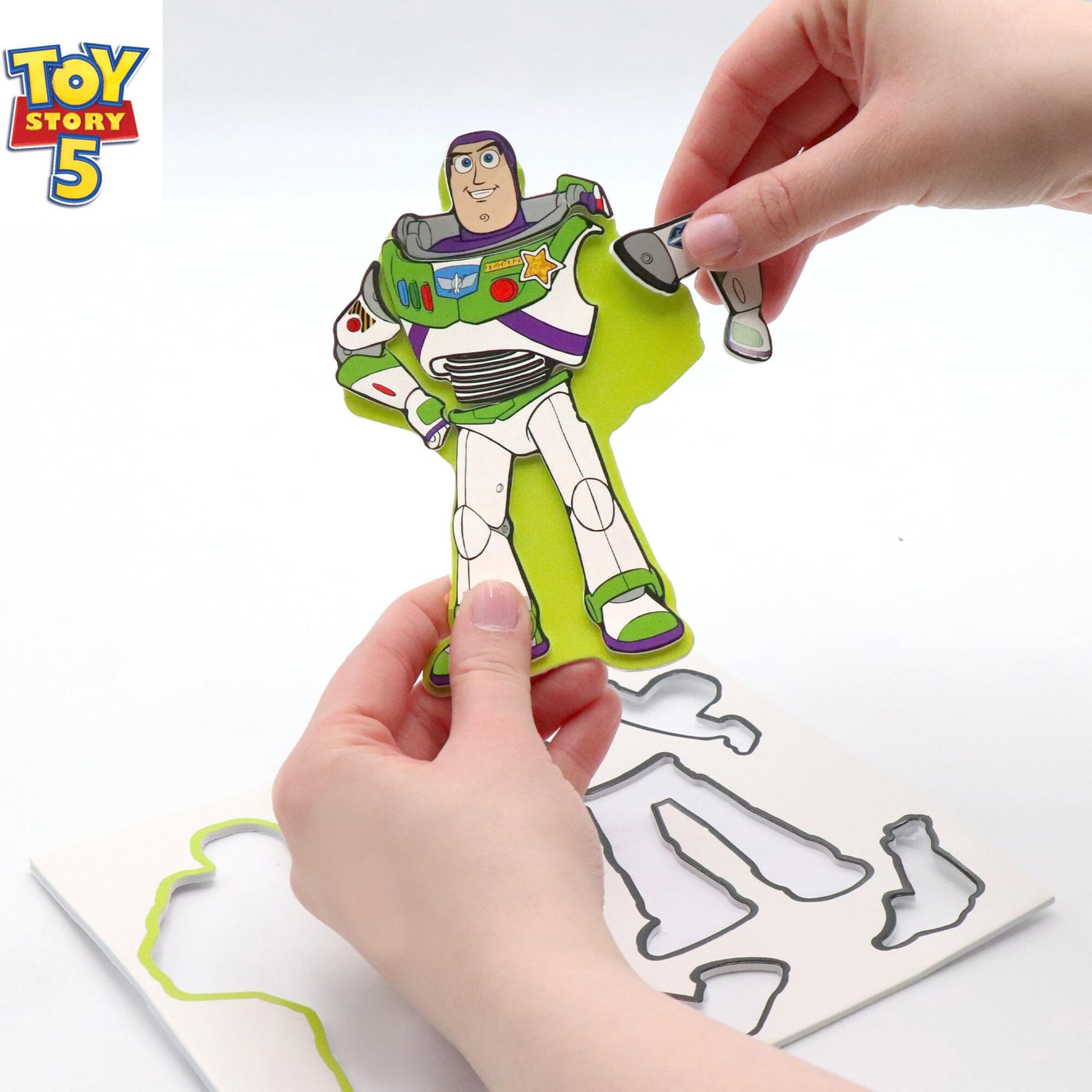 Tara Toys Disney Pixar Toy Story 5 Creativity Set - Art Activity Kit with 30+ Pieces - MYO Forky & Karen, Doodle Board & More - Fun Travel Set