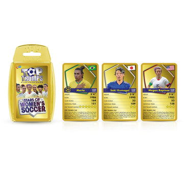 Top Trumps Card Game Stars of Women’s Soccer - Fun Educational Game for Families, Adults & Kids Ages 6+ - 2+ Players