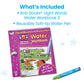 hand2mind Bob Books Water Workbook- Sight Words Kindergarten 3, Water Reveal Coloring Book for Toddlers, Mess Free Painting, Learn to Read, Quiet Time