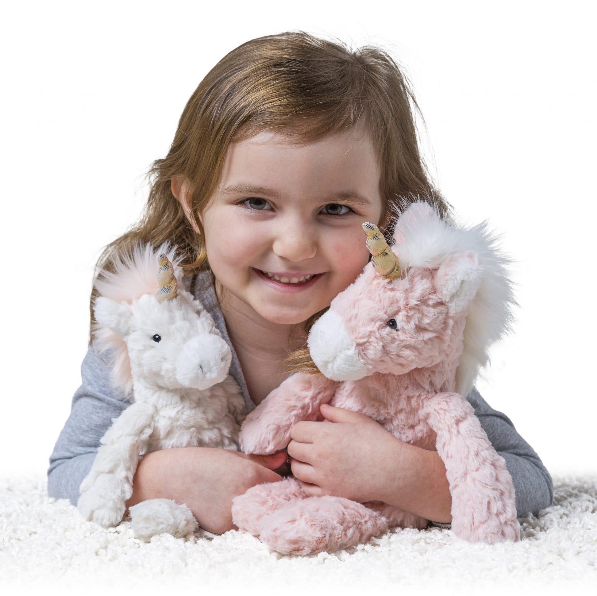 Mary Meyer Putty Plush Stuffed Animal for Girls and Boys Huggable Soft Toy, Blush Pink Unicorn, 13-Inches