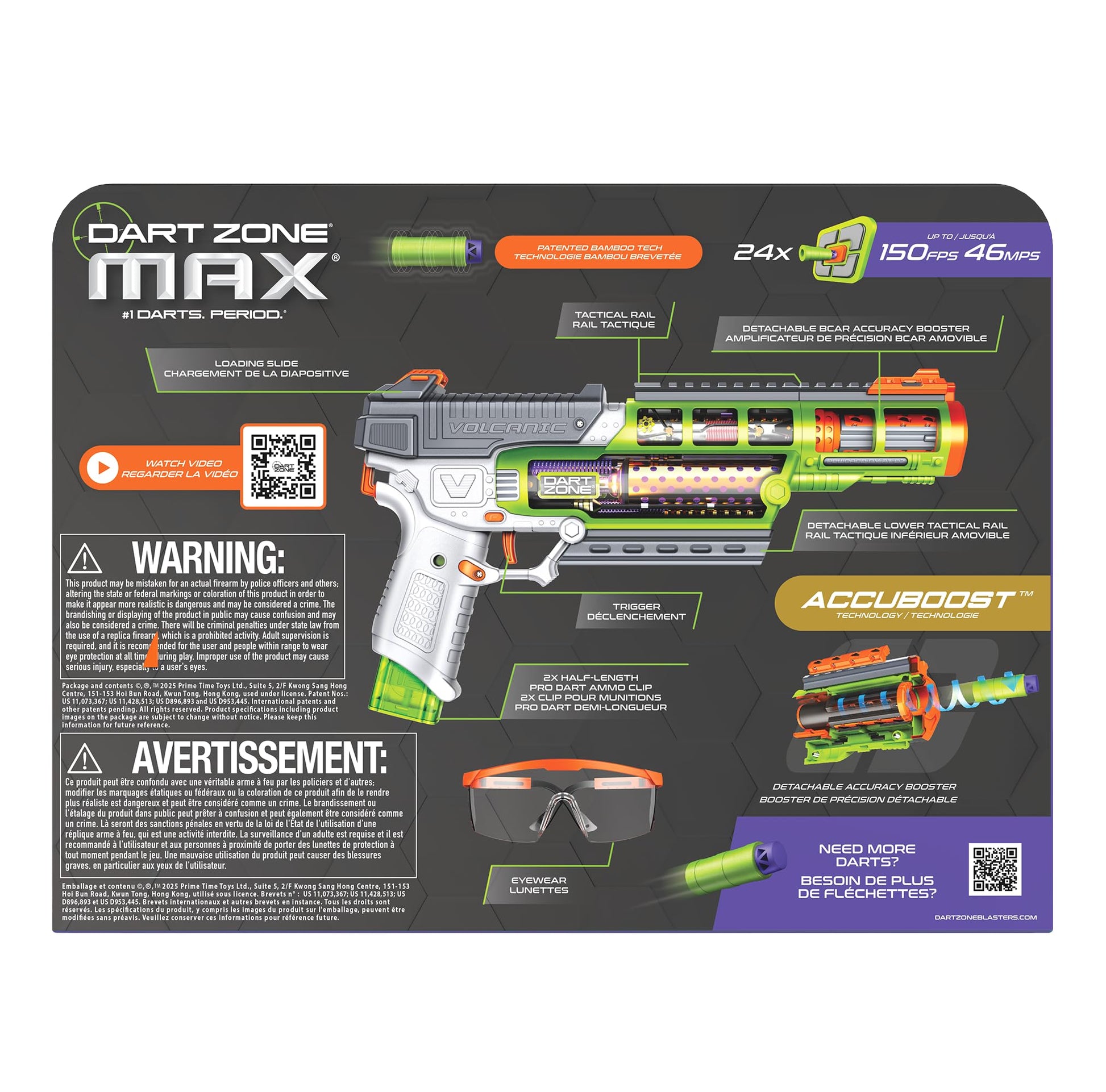 Dart Zone Max Nitroshot+ Volcanic Pro Blaster