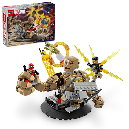 LEGO Marvel Spider-Man vs. Sandman: Final Battle Building Toy - Pretend Play Kids Toy for Fans - 10 Year Old Boy & Girl Birthday Gifts - with Movable