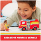 DC Comics Disney Junior Firebuds, Bo and Flash, Action Figure and Fire Engine Vehicle with Interactive Eye Movement, Kids’ Toys for Boys and Girls