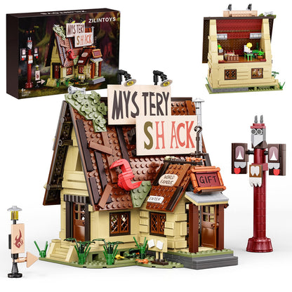Gravity House Building Sets, Mystery Shack House Building Blocks Toy, Compatible with Lego, Collectible Buildable Fun Model Toys, Gift for 14+ Boys