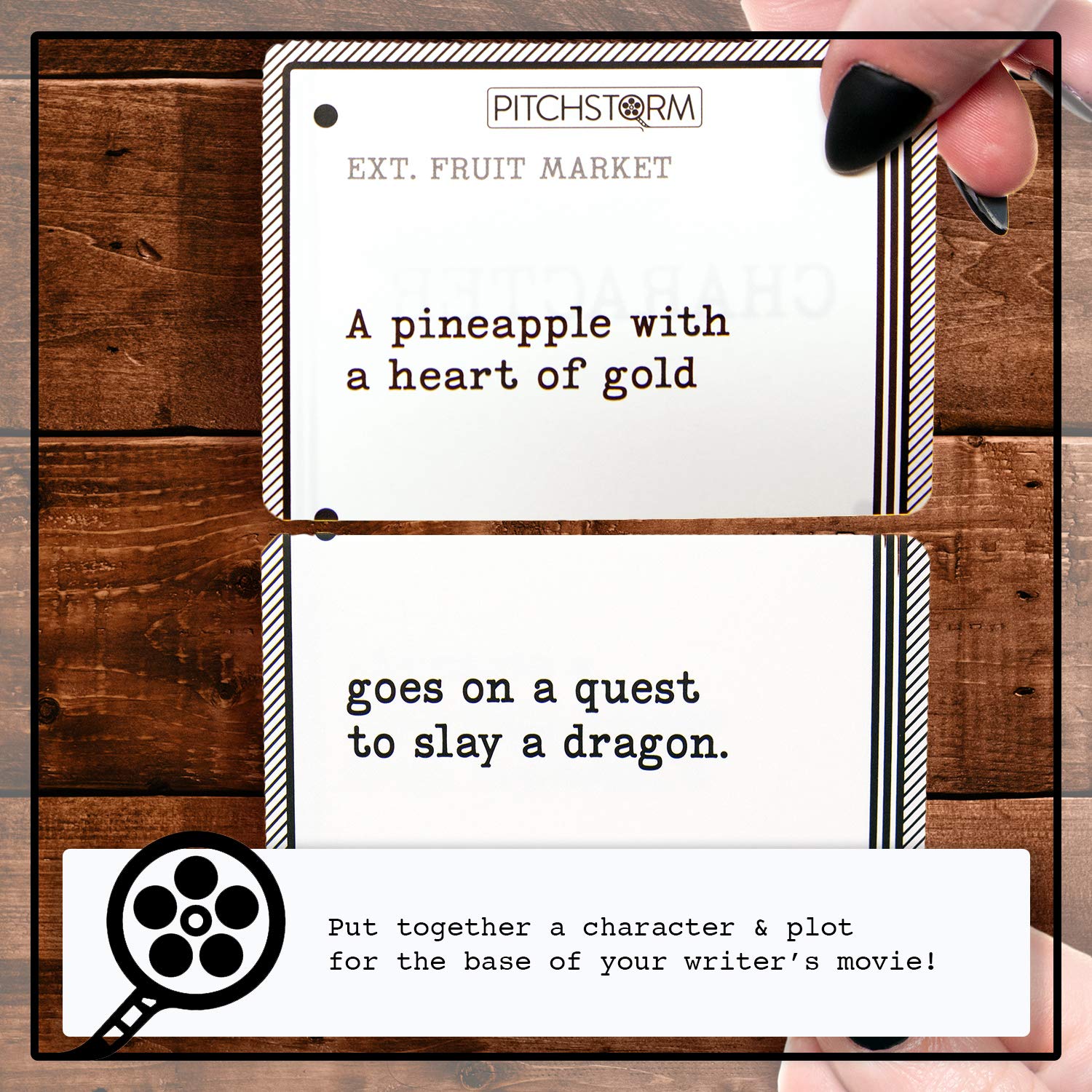 Skybound Pitchstorm : Card Game of Pitching Horrible Movie Ideas to the Worst Executives | Fun Party Tabletop Game Enjoyed by Teens and Adults