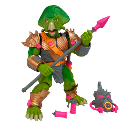 Boss Fight Studio Saurozoic Warrior Ceratopsian Guard Futuristic, Armored Dinosaur Hero - Highly Articulated, Posable Collectible Action Figure, Full