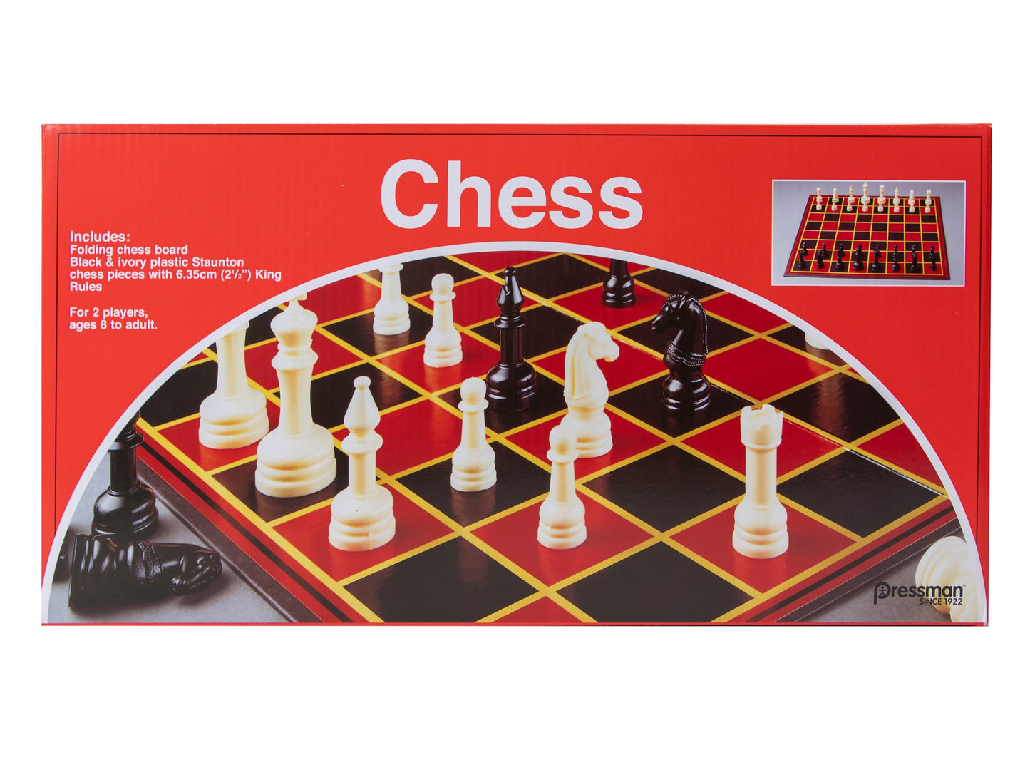 Chess - with Folding Board and Full Size Chess Pieces by Pressman