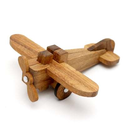 Wooden Airplane - 3D Wood Model Assembly Puzzle Brain Teaser Puzzle