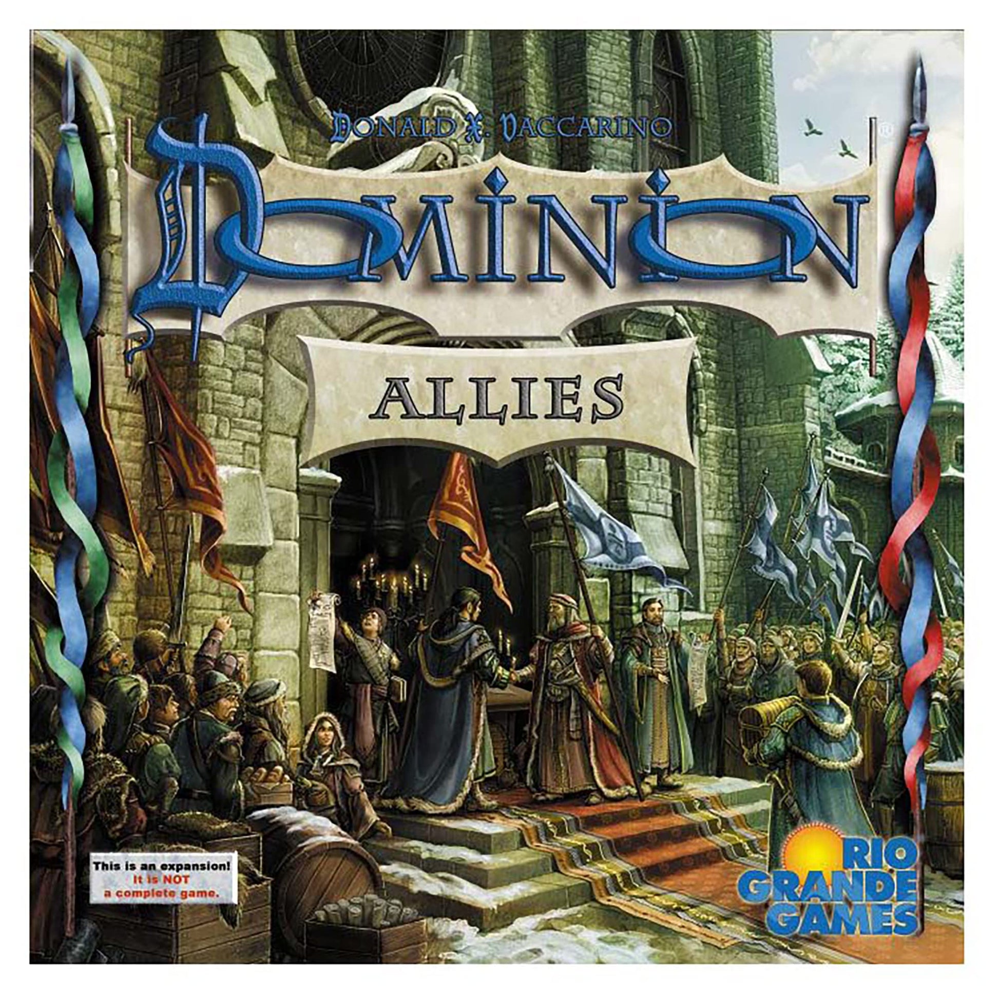 Rio Grande Games Dominion: Allies Expansion - Strategy Deck Building Card Game with 400 New Cards, 2-4 Players, 14th Expansion