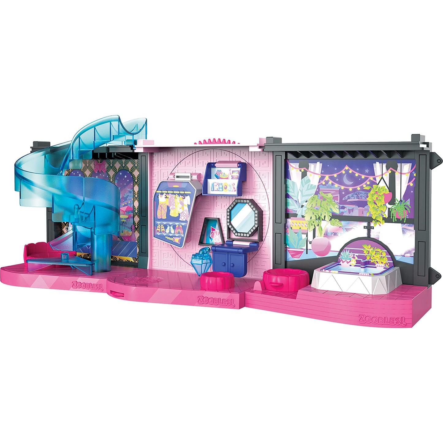Zoobles 6061366 Modular Magic House Toy - Colourful Magic Balls Transformable into Fantastic Animals - 1 Z-Girlz Exclusive Figurine Included - 6061366