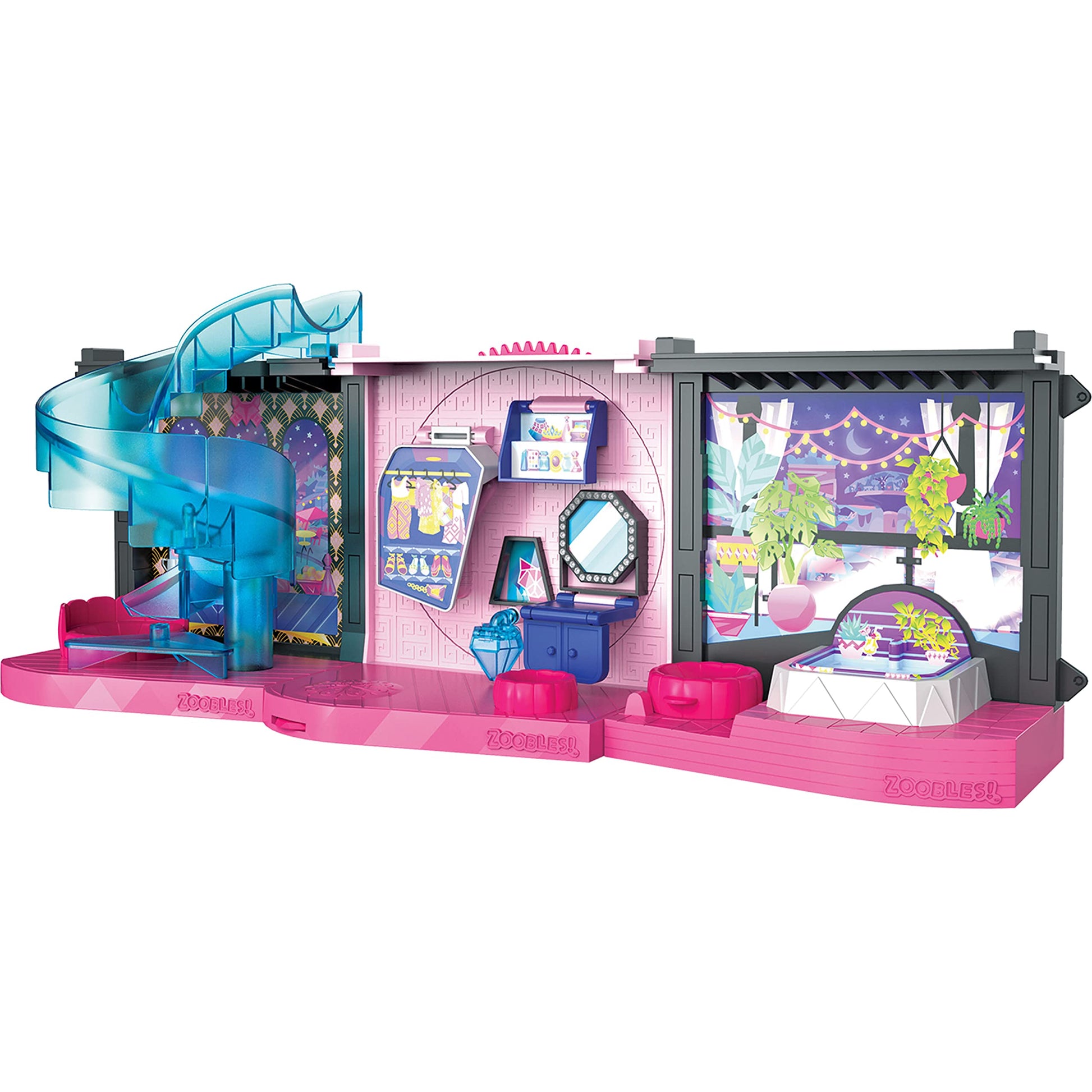 Zoobles 6061366 Modular Magic House Toy - Colourful Magic Balls Transformable into Fantastic Animals - 1 Z-Girlz Exclusive Figurine Included - 6061366