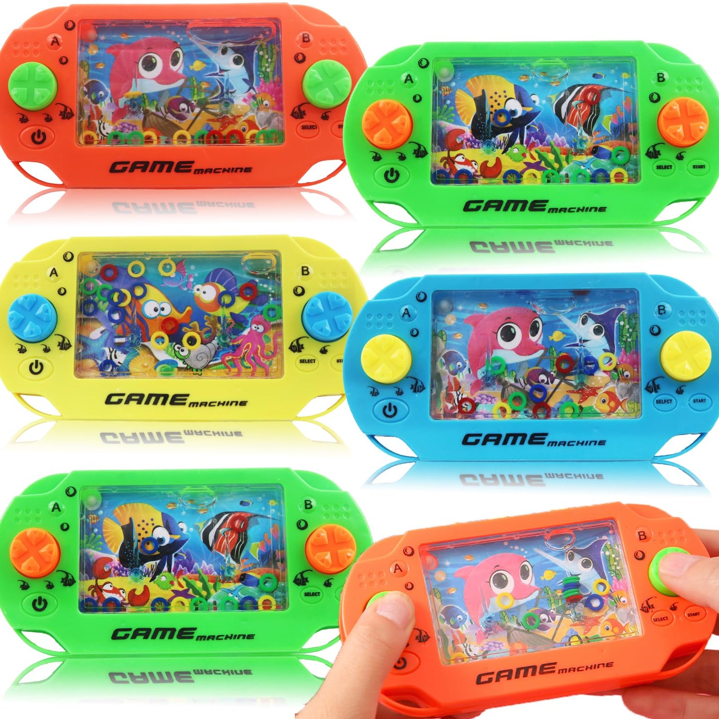 Duccsko 5 Pack Handheld Water Ring Games Party Favors for Kids Goodie Bags Stuffers, Birthday Return Gifts, School Classroom Rewards, Pinata Filler