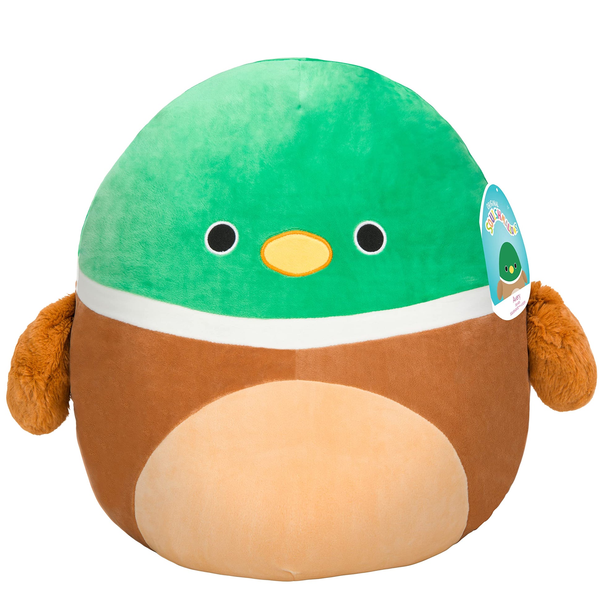 Squishmallows Original 16-Inch Large Avery The Mallard - Official Jazwares Pillow Plush - Collectible Soft & Squishy Duck Stuffed Animal Toy - Add