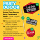 Big Dot of Happiness Reunited Red - School Class Reunion Party Centerpiece Sticks - Table Toppers - Set of 15