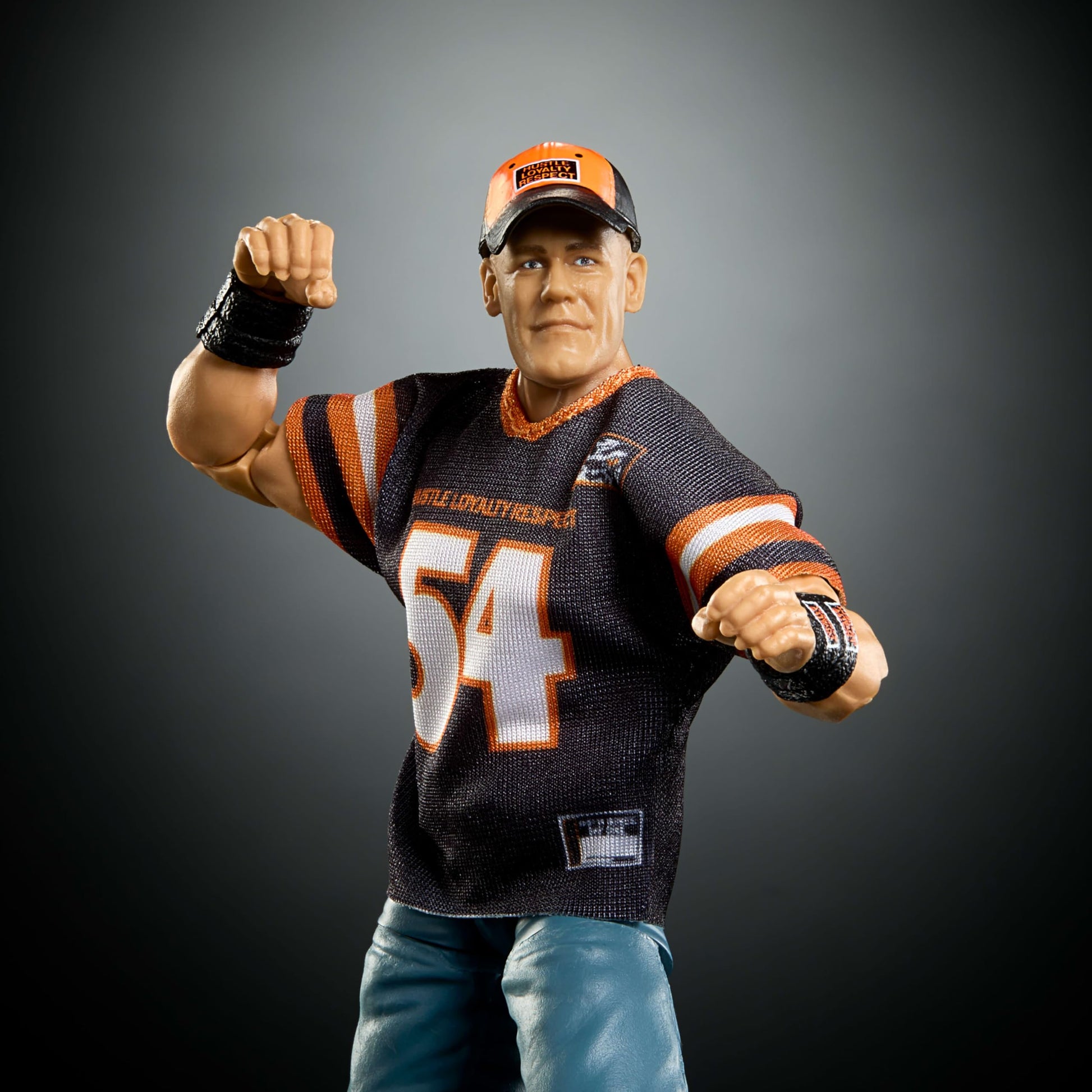 Mattel WWE Elite Collection Action Figure & Accessories, Premium Live Event John Cena Set, Wrestlemania with Sam Roberts Build-A-Figure Parts