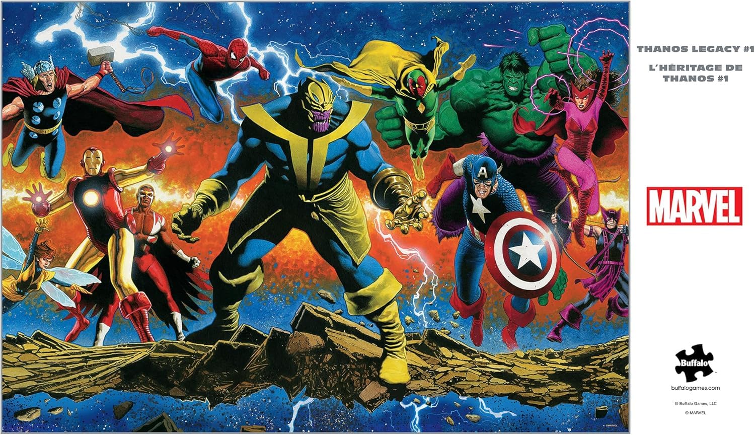 Buffalo Games - Silver Select - Marvel - Thanos Legacy #1-2000 Piece Jigsaw Puzzle for Adults -Challenging Puzzle Perfect for Game Nights - Finished