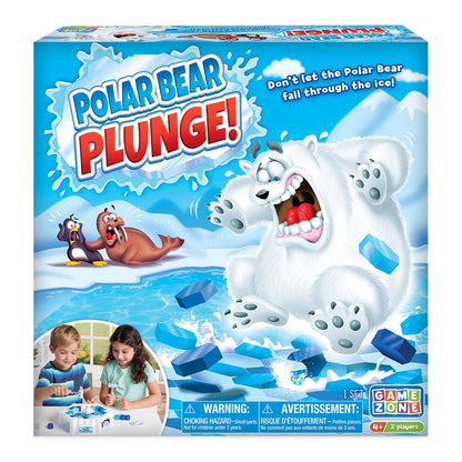 Game Zone Polar Bear Plunge Interactive Tabletop Multiplayer Game for Adults and Children Ages 4 and Older.