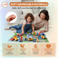 Playkidiz Kids Toy Car Set with Road Play Mat, 26 PCS Play City Set with 6 Toy Cars, 10 Figures & 10 Traffic Accessories, City Playset for Toddlers