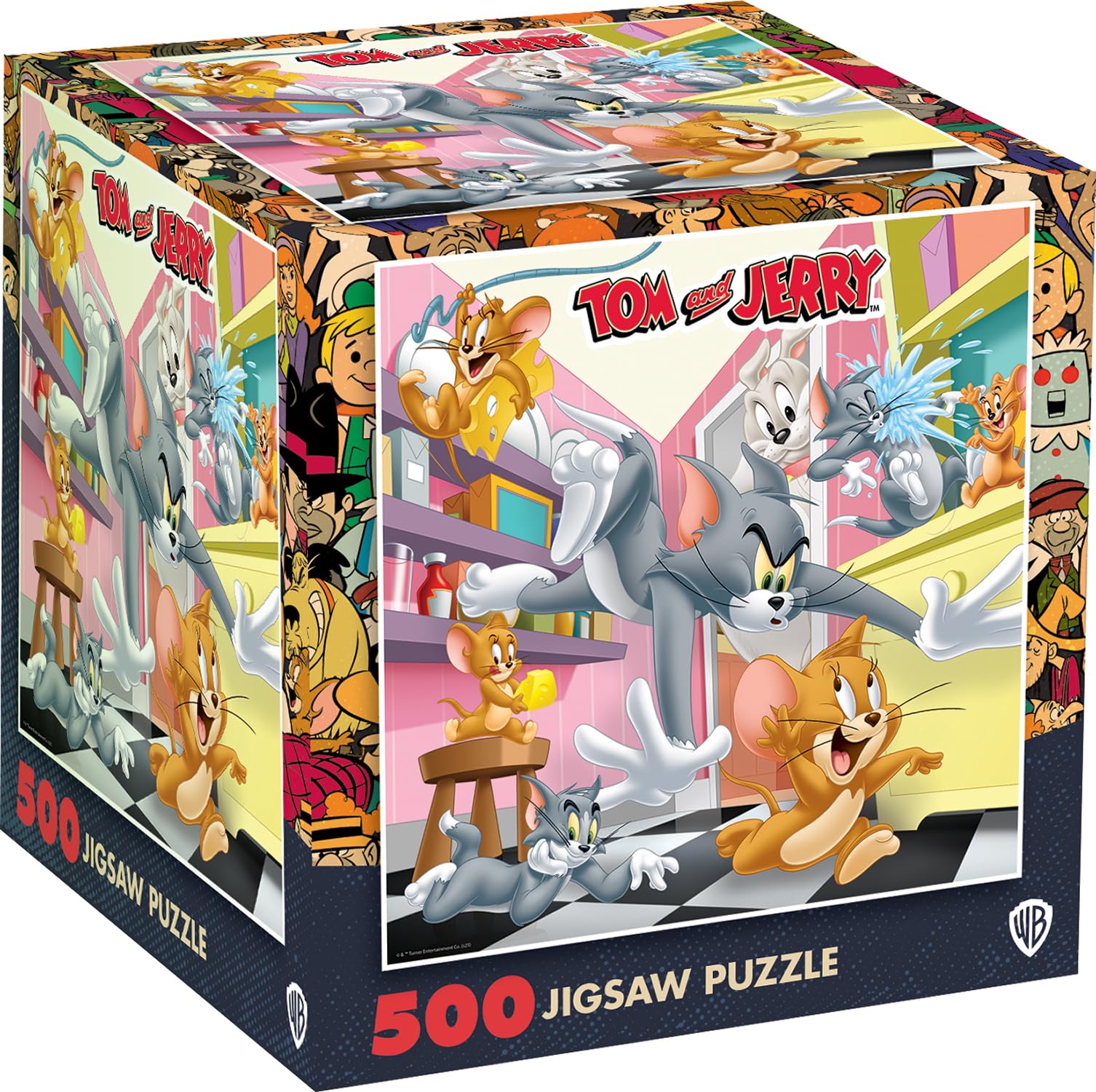 Masterpieces Tom & Jerry Jigsaw Puzzle - 500 Pieces, Square, Cartoon Theme - Age 14+