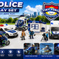 Tiny Force Toy Police Set - Police Car Play Set for Toddler Boys, Kids Toys for Imaginative Play, Safe Police Toys & Gifts