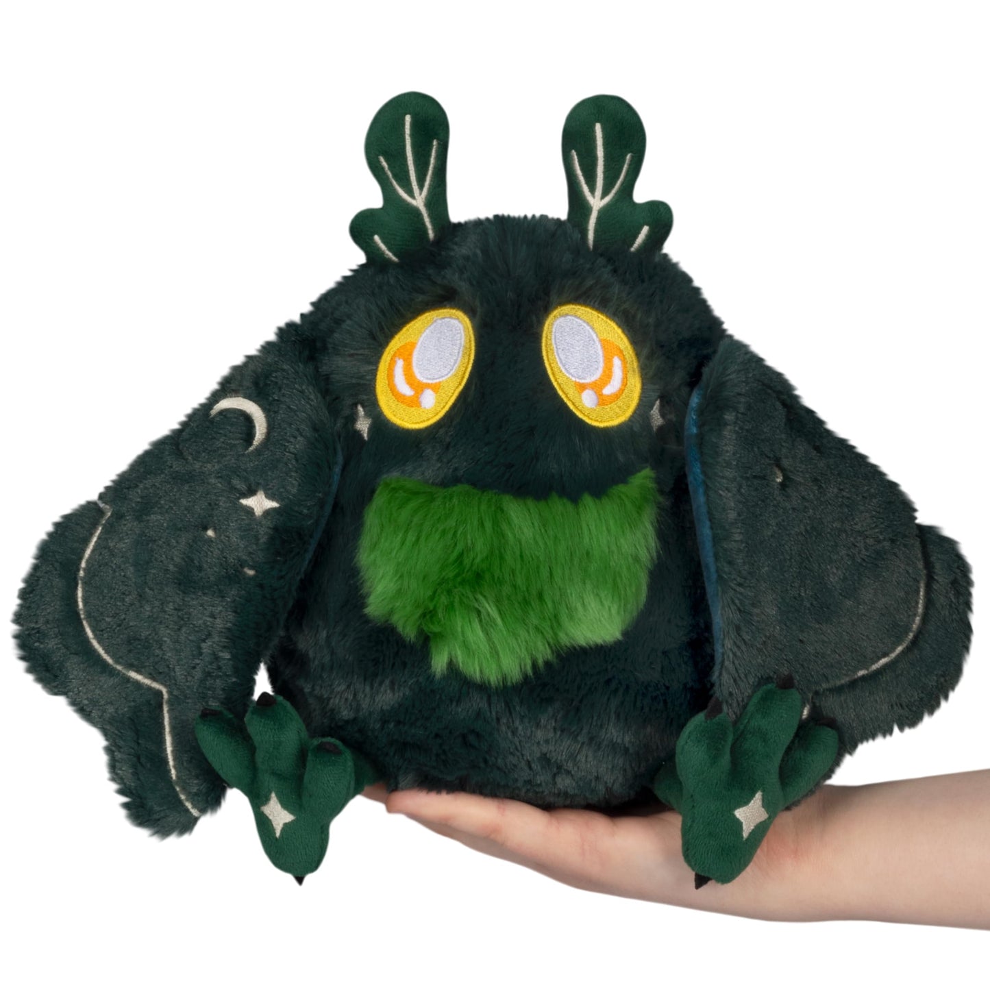 Squishable - Mini Dark Forest Mothman - Mothman Collection - 9 in - Soft Toy Collectible Stuffed Animal - Wing Magnets