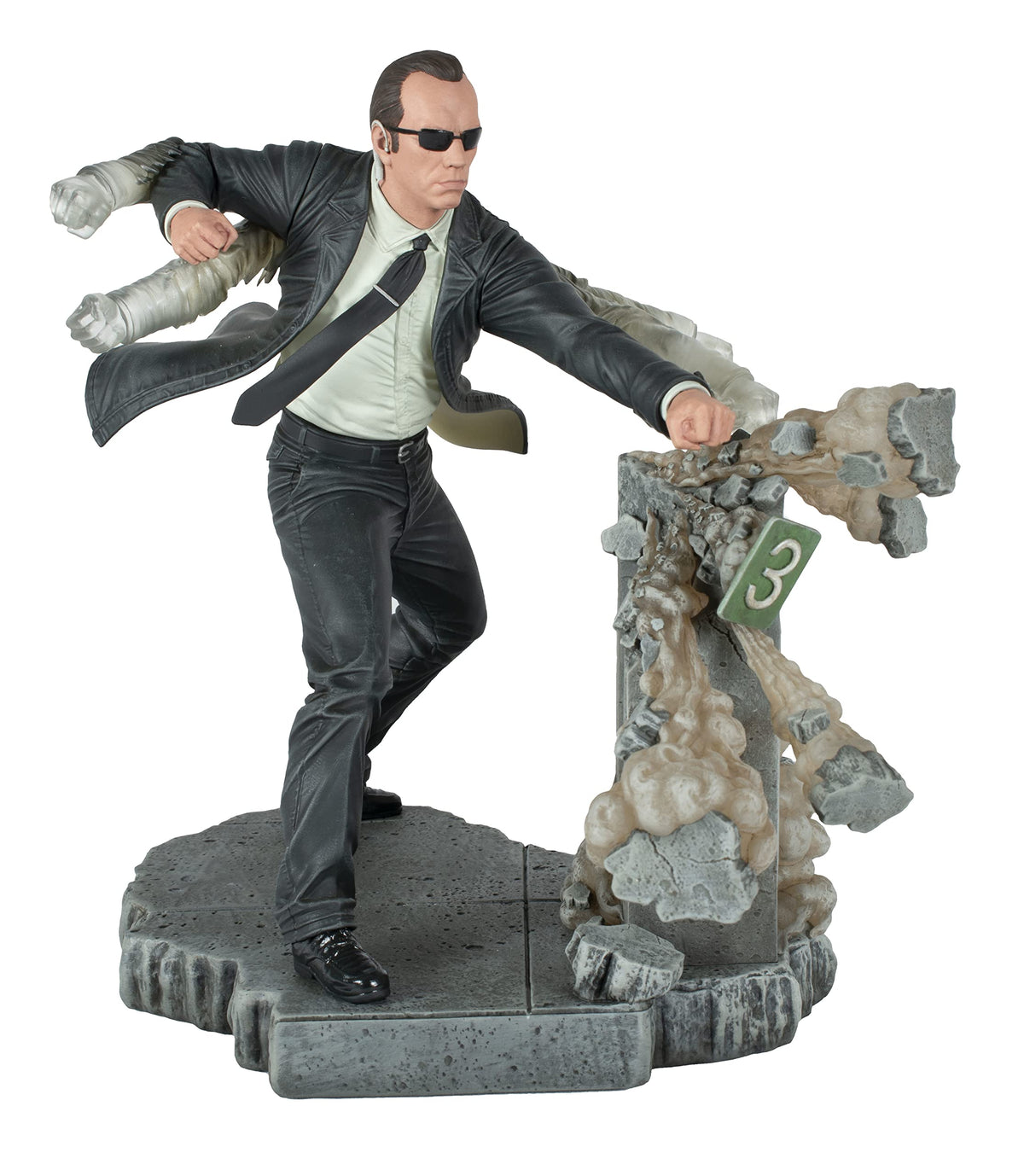 Diamond Select Toys Agent Smith 10-Inch PVC Gallery Diorama Statue
