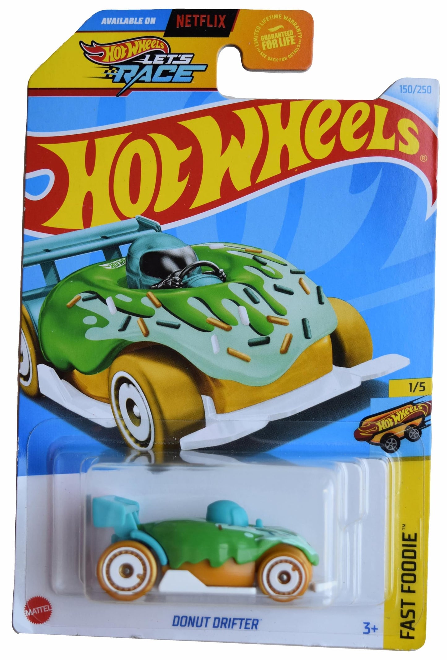 Hot Wheels Donut Drifter, Fast Foodie 1/5 [Green] 150/250